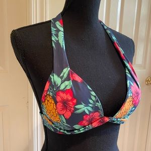 Fatface tropical triangle bikini top